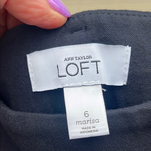 Ann Taylor Loft Marissa Navy Trousers size 6 - Picture 5 of 11
